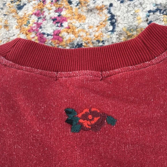 Miles by Madewell | Embroidered Cutoff Semi Crop Sweatshirt - Picture 7 of 11